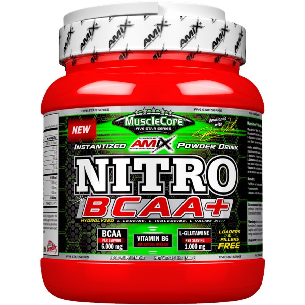 Nitro BCAA+ - 500 g, černá třešeň 1 Nitro BCAA+ - 500 g