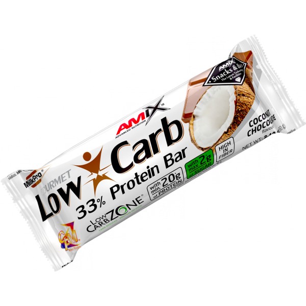 Low Carb 33 % Protein Bar - 60 g, nugát-karamel 3 Low Carb 33 % Protein Bar - 60 g, nugát-karamel - Obrázek 3
