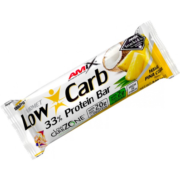 Low Carb 33 % Protein Bar - 60 g, nugát-karamel 4 Low Carb 33 % Protein Bar - 60 g, nugát-karamel - Obrázek 4