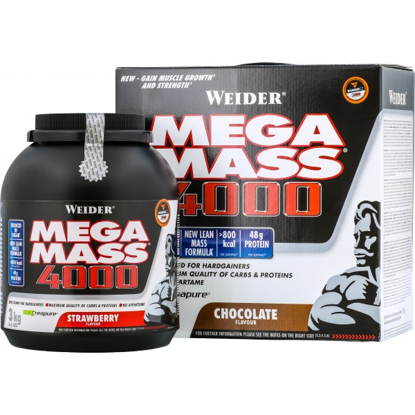 Mega Mass 4000 - 3000 g, jahoda 3 Mega Mass 4000 - 3000 g, jahoda - Obrázek 3