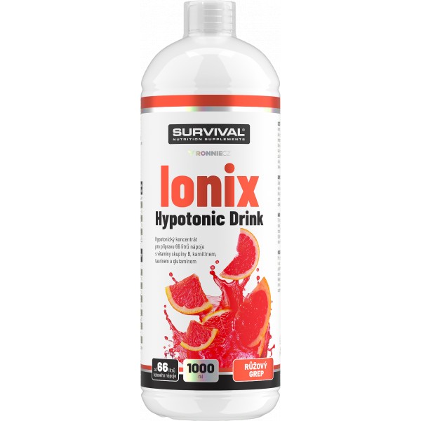 Ionix Hypotonic Drink - 1000 ml, jahoda 3 Ionix Hypotonic Drink - 1000 ml, jahoda - Obrázek 3