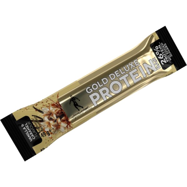 Gold Deluxe Protein Bar - 49 g, vanilka-karamel 1 Gold Deluxe Protein Bar - 48 g