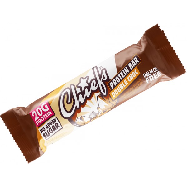 Chiefs Protein Bar - 55 g, dvojitá čokoláda 1 Chiefs Protein Bar - 55 g