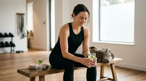 Blog 33 fitness sportovec doplňující tekutiny po tréninku (SeniorHub.cz) při tématu odvodnění těla fitness kulturistika a hospodaření s vodou